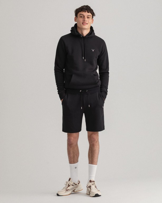 Gant Original Sweat Men's Shorts Black | d0GnUbXCn9D