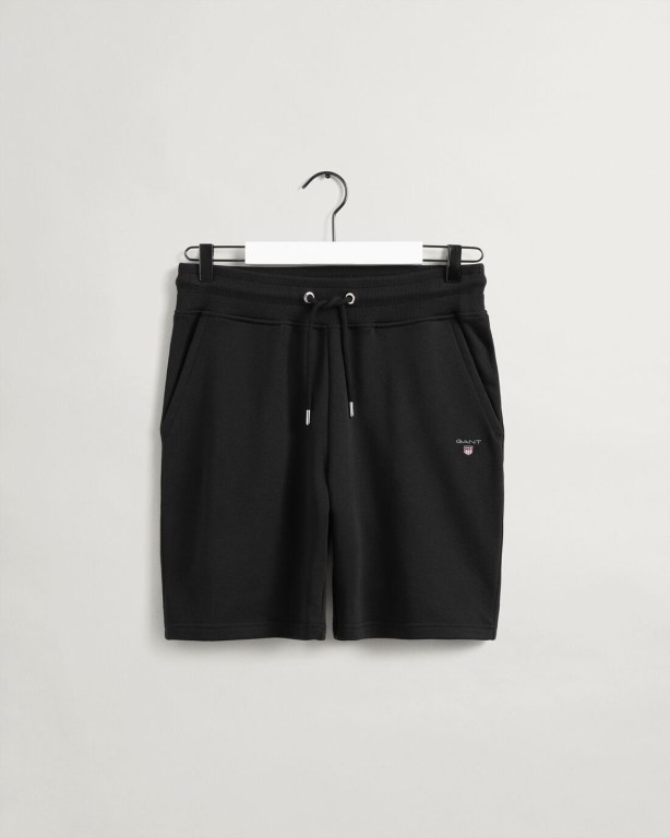 Gant Original Sweat Men's Shorts Black | d0GnUbXCn9D