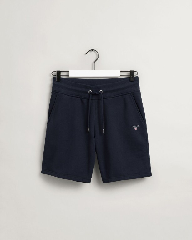 Gant Original Sweat Men's Shorts Blue | CkNFfm6OGkm