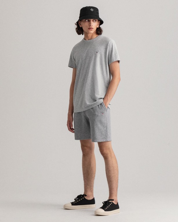 Gant Original Sweat Men's Shorts Grey | 221SEW9zPrP