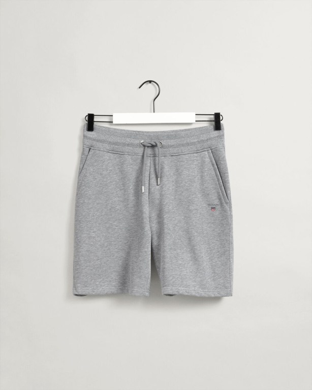 Gant Original Sweat Men's Shorts Grey | 221SEW9zPrP