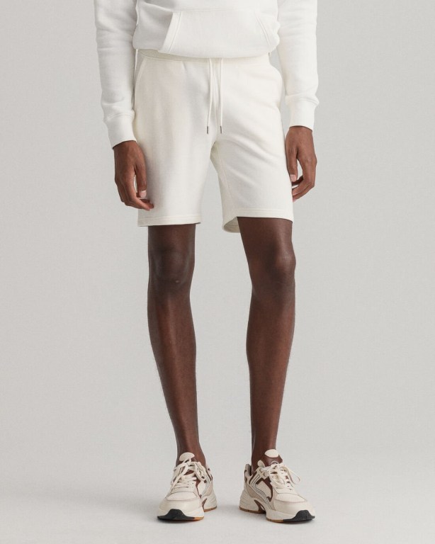 Gant Original Sweat Men's Shorts White | zPWEGw2goMA