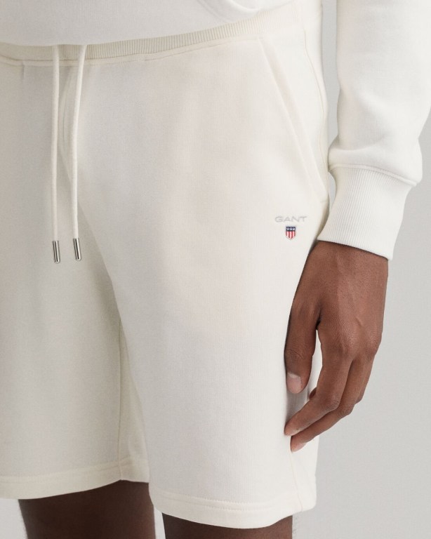 Gant Original Sweat Men's Shorts White | zPWEGw2goMA