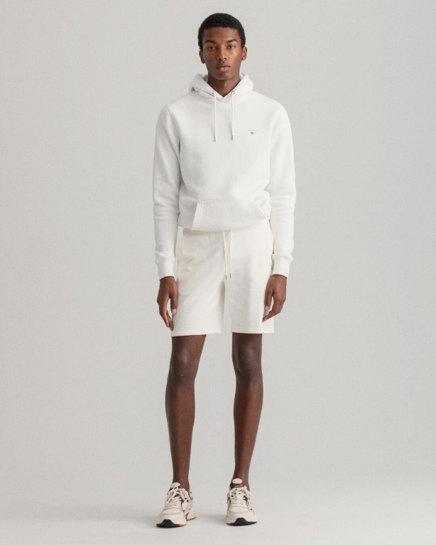 Gant Original Sweat Men's Shorts White | zPWEGw2goMA