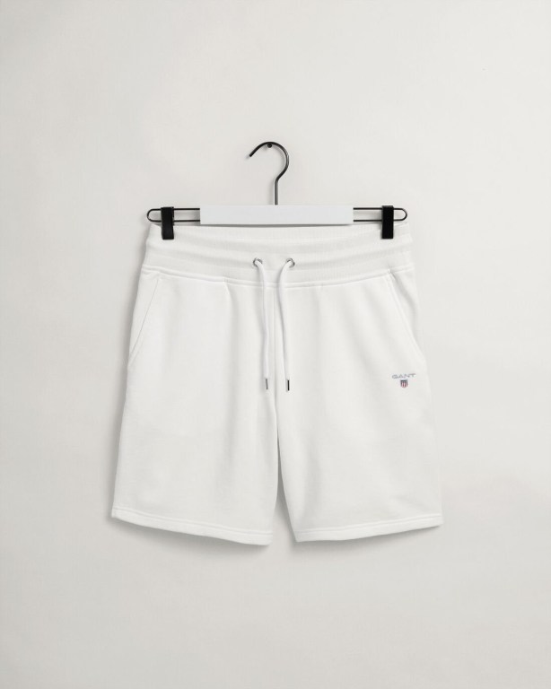 Gant Original Sweat Men's Shorts White | zPWEGw2goMA