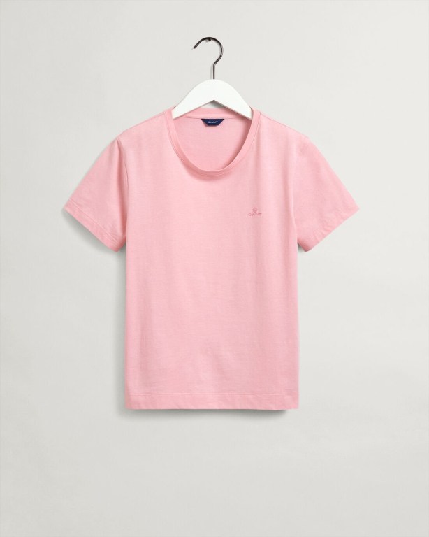 Gant Original Women's T-shirts Pink | ab8N3lFLAnT