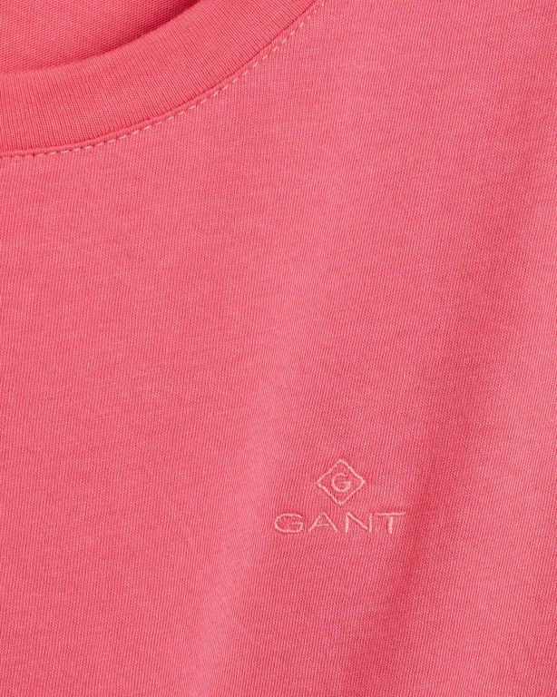 Gant Original Women's T-shirts Rose | JVJxNOq6Sbl