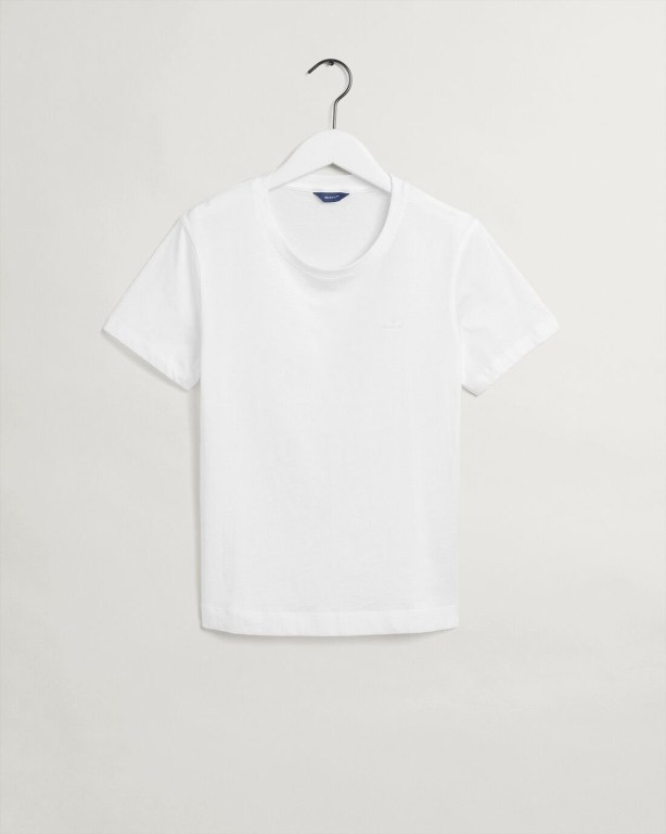 Gant Original Women's T-shirts White | Fz1lfOVXwDj