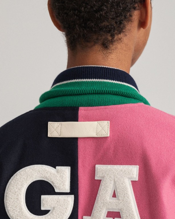 Gant Oversized GANT Varsity Women's Jackets Rose | 5rpeJ6tcXaO