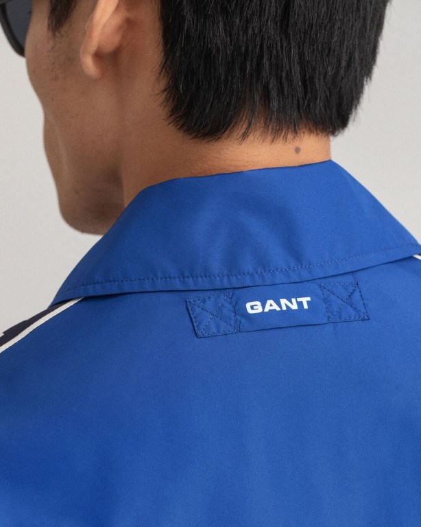 Gant Packable Coach Men's Jackets Blue | PanQ8OpDdLq