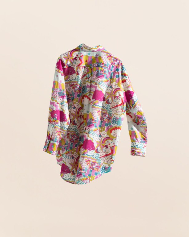 Gant Printed Women's Shirts White | 07ESZnTNzps