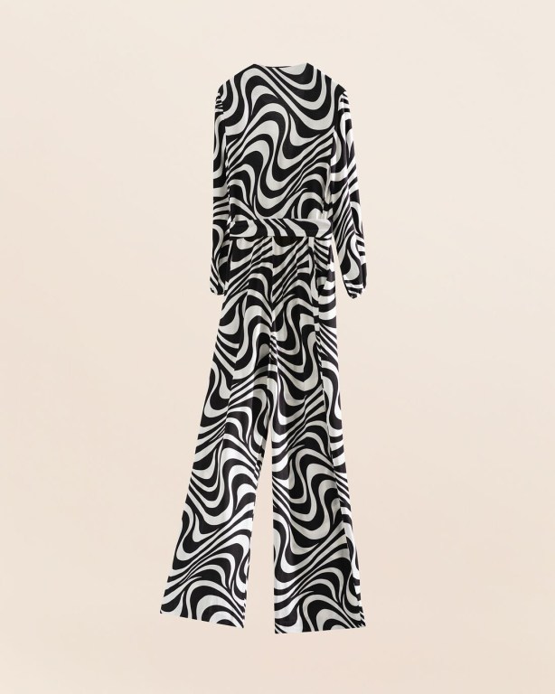 Gant Printed Wrap Jumpsuit Women's Dresses White | tWOTqkWUQvc