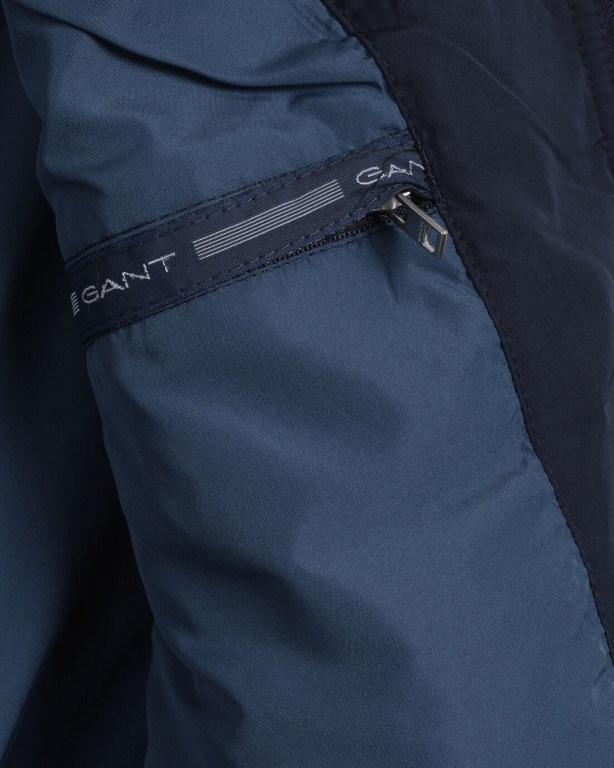 Gant Quilted Vest Men's Jackets Blue | oMgDNX4nPIc