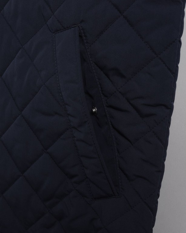 Gant Quilted Windcheater Vest Men's Gilets Blue | DHrzObhEjiL