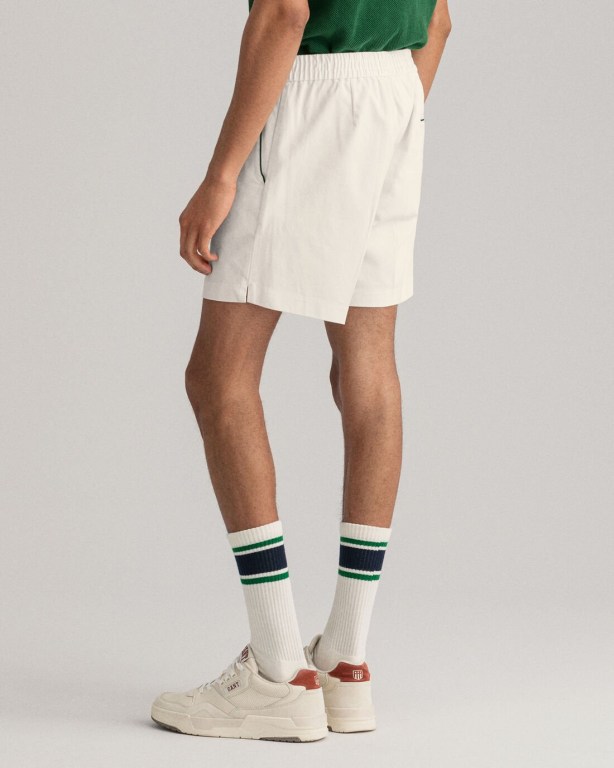 Gant Racquet Club Men's Shorts White | aydXRP4DJBs