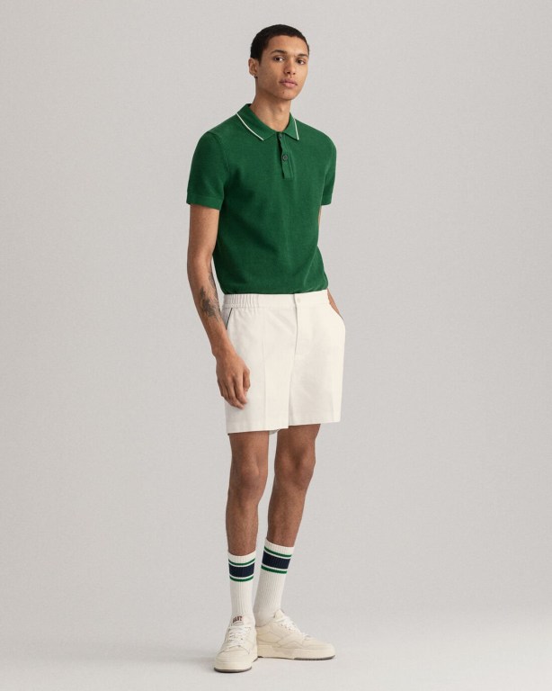 Gant Racquet Club Men's Shorts White | aydXRP4DJBs