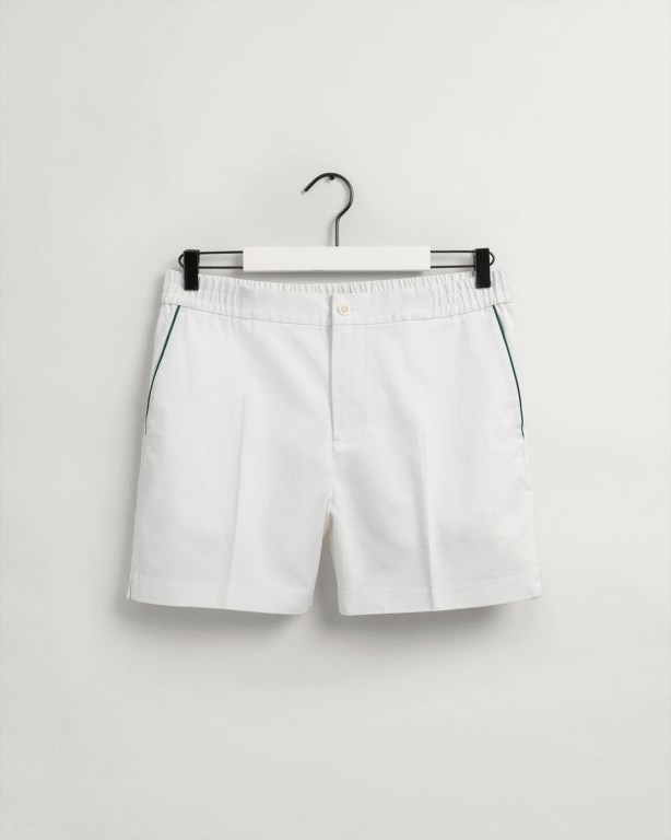 Gant Racquet Club Men's Shorts White | aydXRP4DJBs