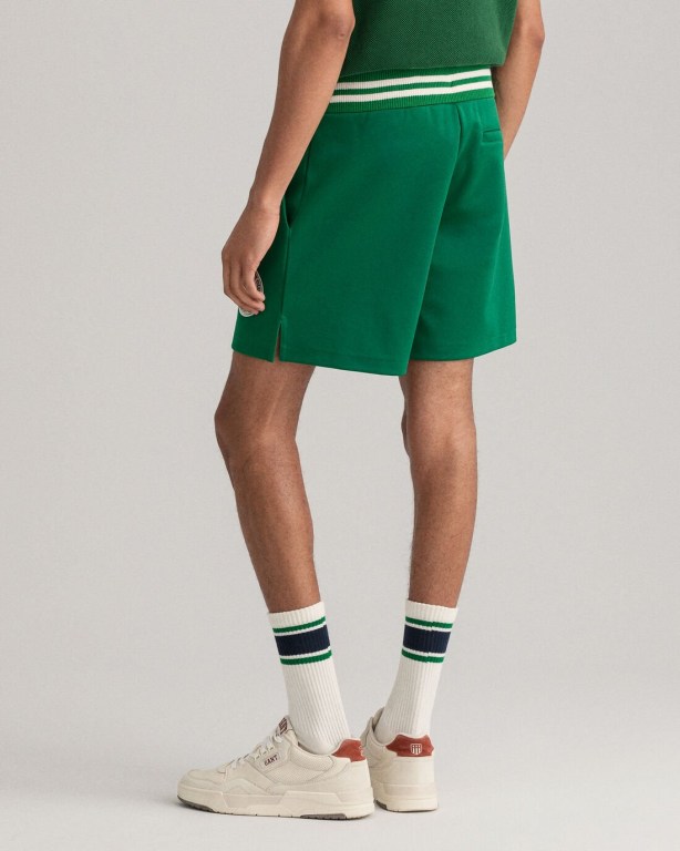 Gant Racquet Club Sweat Men's Shorts Green | E8db2jw8yYZ