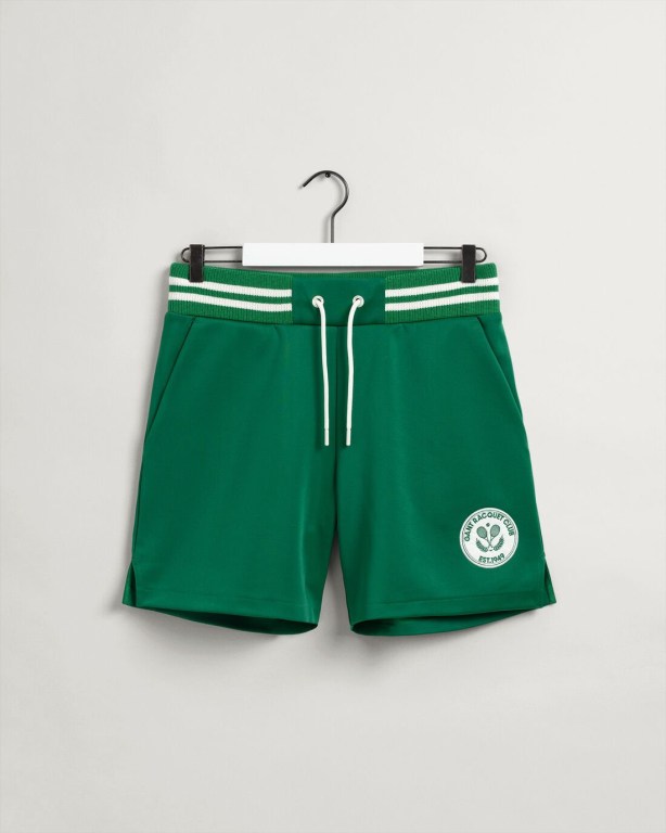 Gant Racquet Club Sweat Men's Shorts Green | E8db2jw8yYZ