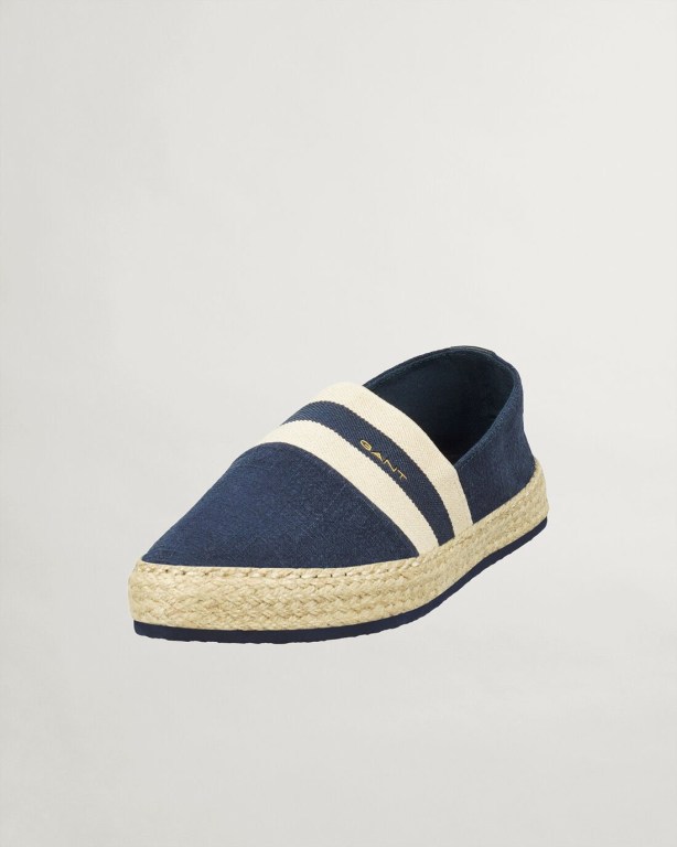 Gant Raffiaville Espadrilles Women's Casual Shoes Dark Blue | YfO0ZUujvfJ