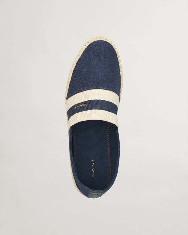 Gant Raffiaville Espadrilles Women's Casual Shoes Dark Blue | YfO0ZUujvfJ