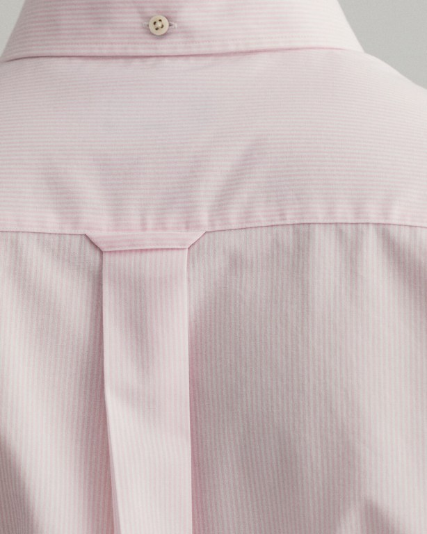 Gant Regular Fit Banker Broadcloth Men's Shirts Pink | m8Oe48fNQog