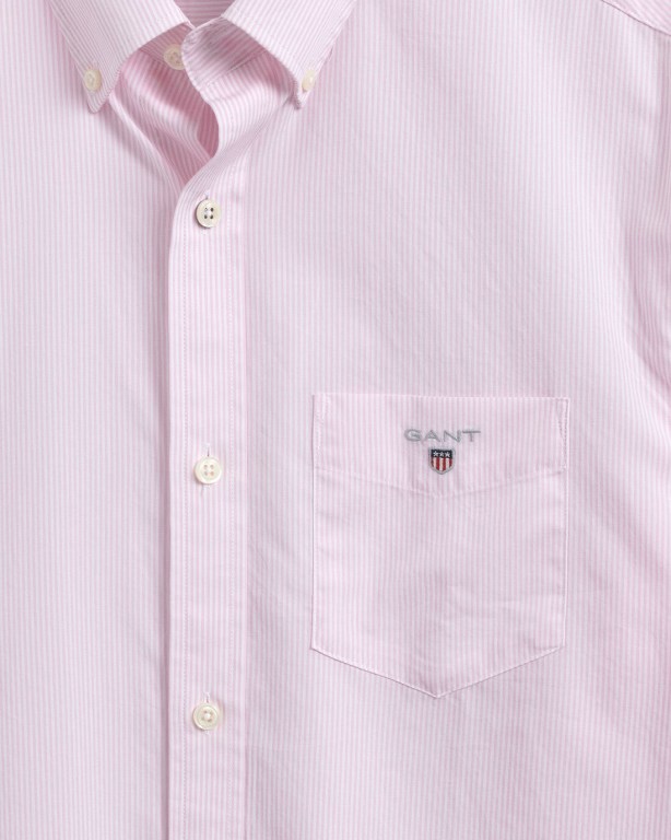 Gant Regular Fit Banker Broadcloth Men's Shirts Pink | m8Oe48fNQog