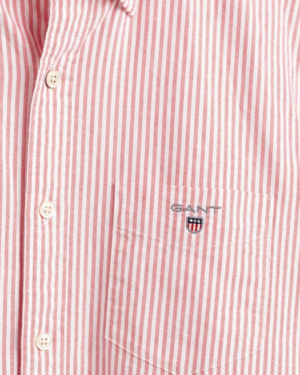 Gant Regular Fit Banker Oxford Men's Shirts Light Red | vaIdMtdpGBa