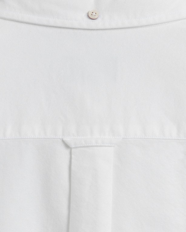 Gant Regular Fit Beefy Oxford Men's Shirts White | 9jBp4HsyCqJ