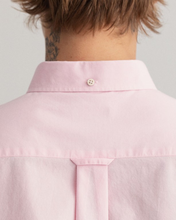 Gant Regular Fit Broadcloth Men's Shirts Pink | ALRfcrAKuzx