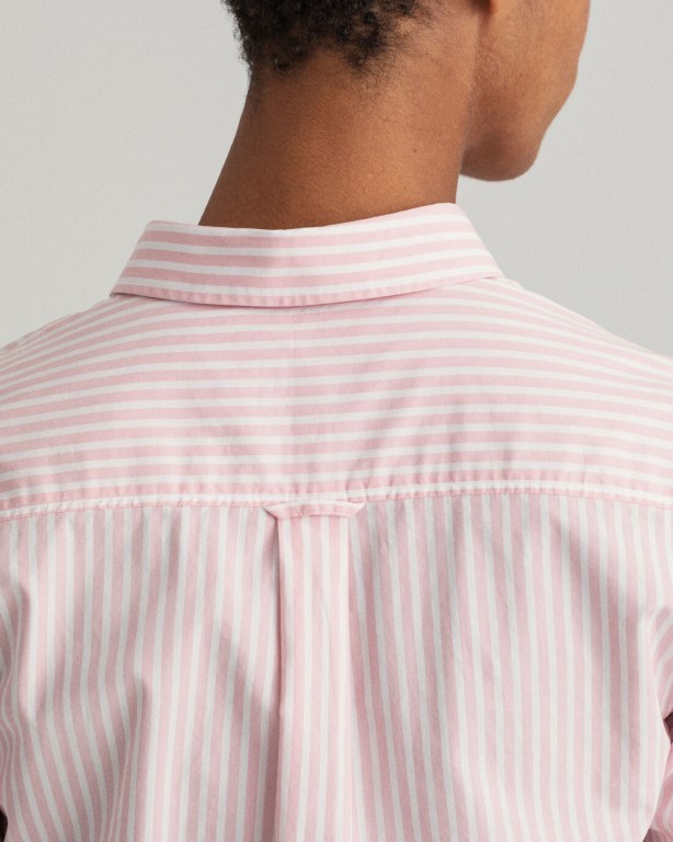 Gant Regular Fit Broadcloth Striped Women's Shirts Pink | OtS1TLulCRz