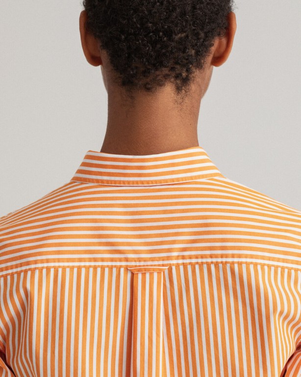 Gant Regular Fit Broadcloth Striped Women's Shirts Orange | jbXrRXM60sD