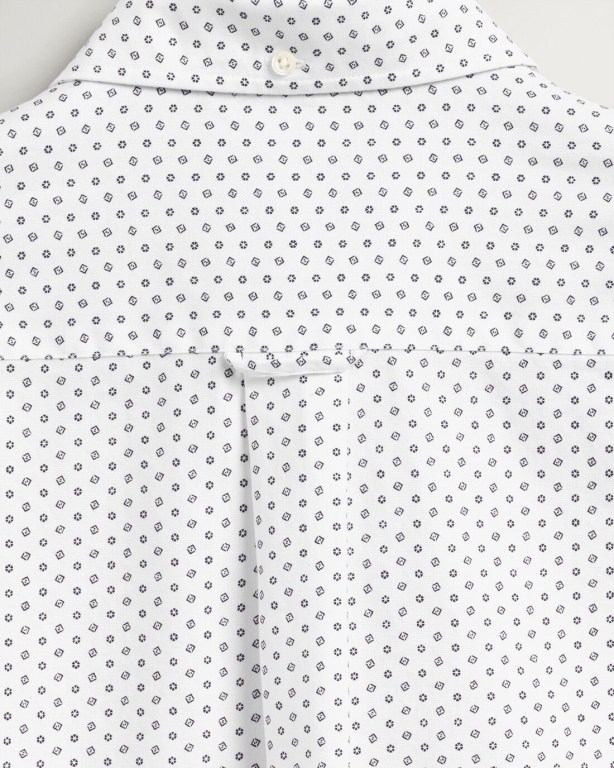 Gant Regular Fit Micro Print Oxford Men's Shirts White | BFKla42yfq9