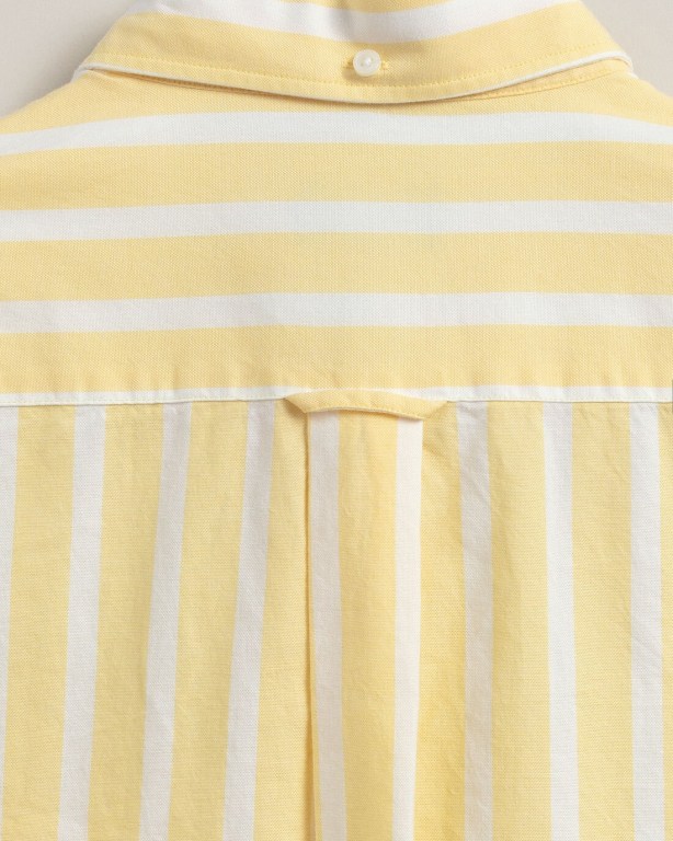 Gant Regular Fit Stripe Pastel Oxford Men's Shirts Yellow | s2doHPO5cPI