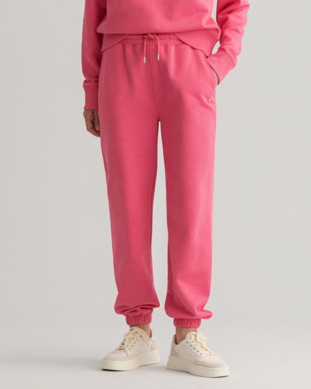 Gant Relaxed Fit Icon G Essential Women's Sweatpants Rose | I04N79FvERj