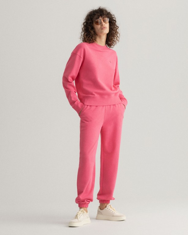 Gant Relaxed Fit Icon G Essential Women's Sweatpants Rose | I04N79FvERj