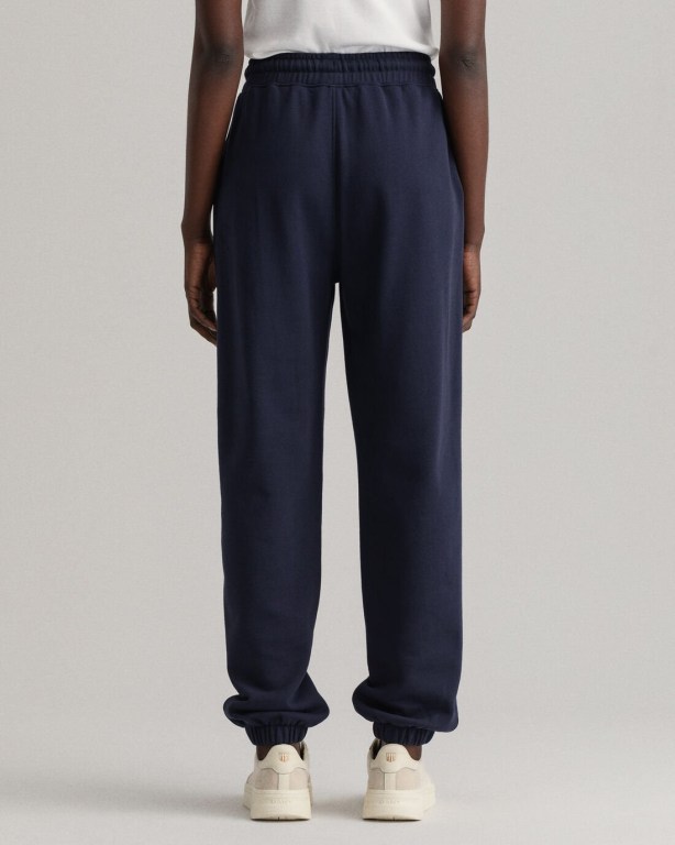 Gant Relaxed Fit Icon G Essential Women's Sweatpants Blue | OLzmMMpV336