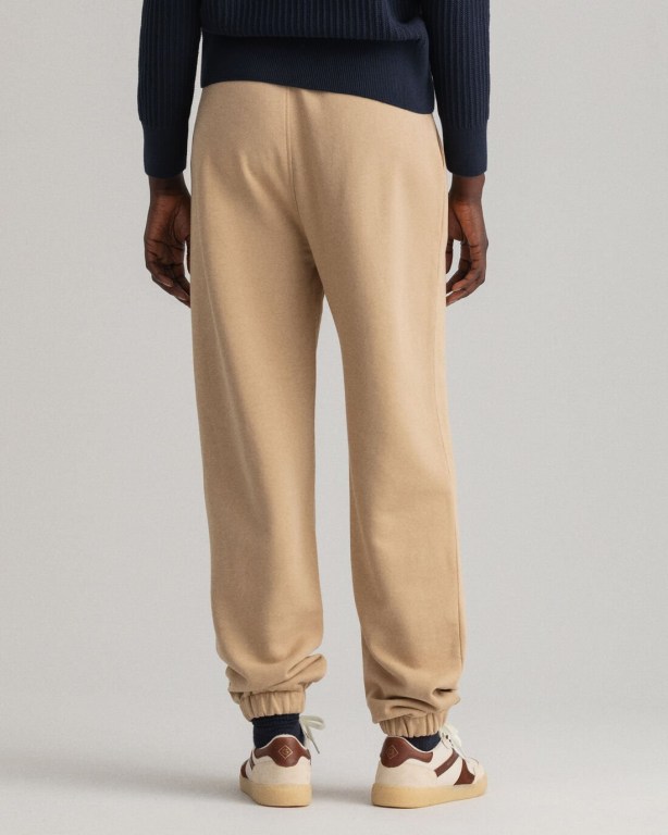 Gant Relaxed Fit Icon G Essential Women's Sweatpants Dark Khaki | ujOtQtORCHi