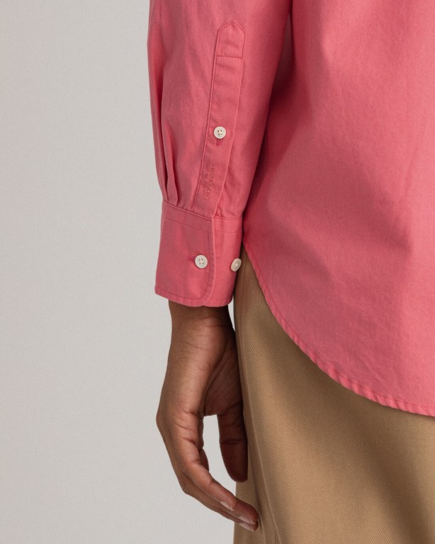 Gant Relaxed Fit Luxury Poplin Women's Shirts Rose | epuIDsazpAu