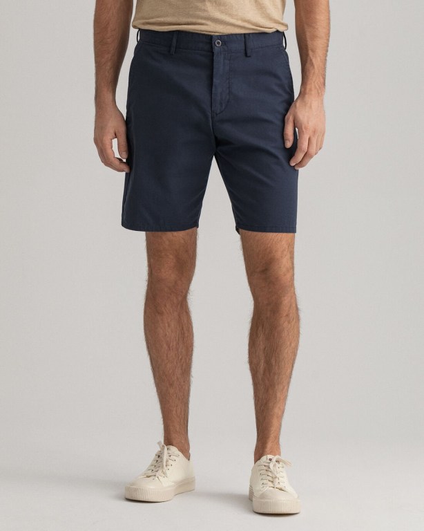 Gant Relaxed Fit Men's Shorts Dark Blue | mRVakCN2FFr