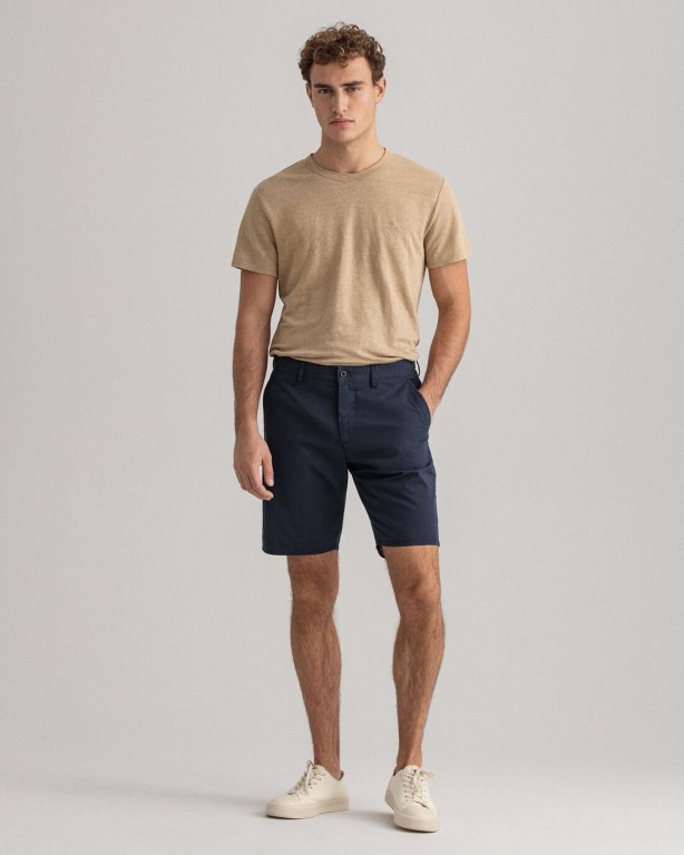 Gant Relaxed Fit Men's Shorts Dark Blue | mRVakCN2FFr