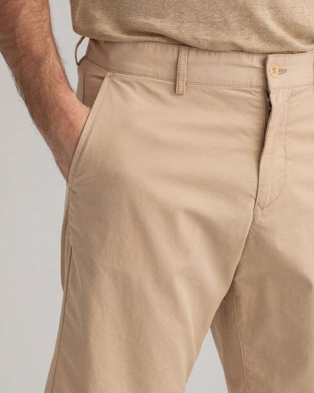 Gant Relaxed Fit Men's Shorts Dark Khaki | aKVTJz1wri4