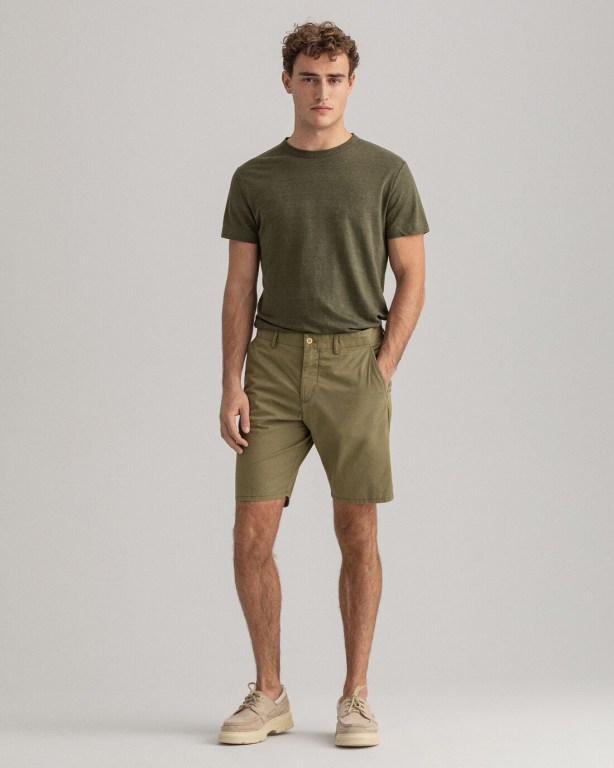 Gant Relaxed Fit Men's Shorts Green | VdBibx8o86K