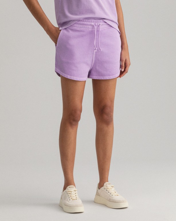 Gant Relaxed Fit Sunfaded Women's Shorts Purple | HVgYm4C1DUT