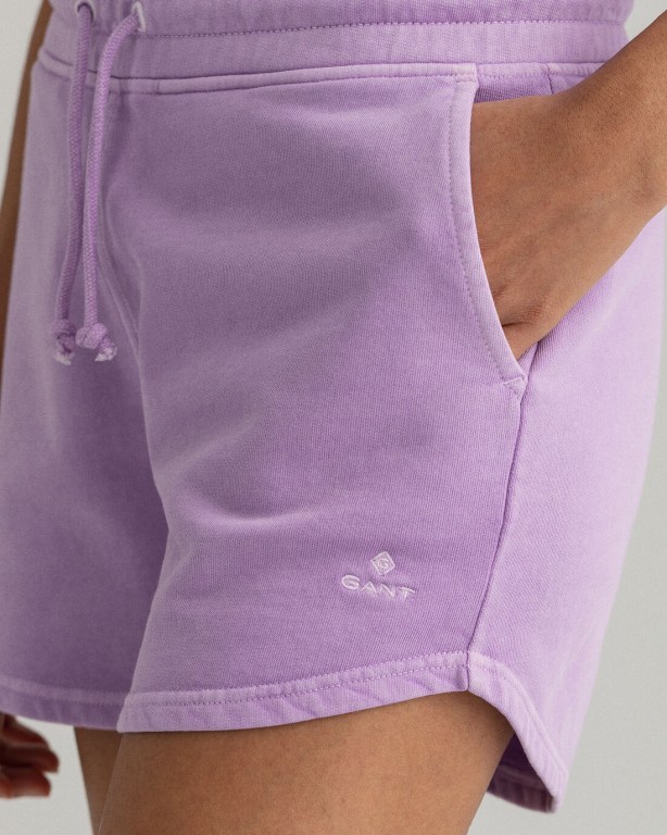 Gant Relaxed Fit Sunfaded Women's Shorts Purple | HVgYm4C1DUT