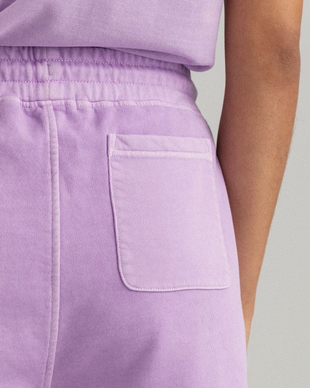 Gant Relaxed Fit Sunfaded Women's Shorts Purple | HVgYm4C1DUT