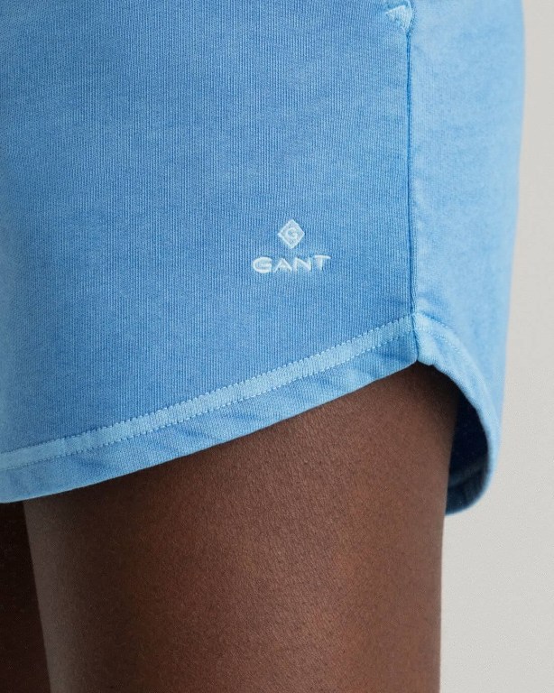 Gant Relaxed Fit Sunfaded Women's Shorts Silver Blue | RMFIMjc0xfU