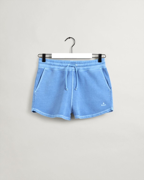 Gant Relaxed Fit Sunfaded Women's Shorts Silver Blue | RMFIMjc0xfU