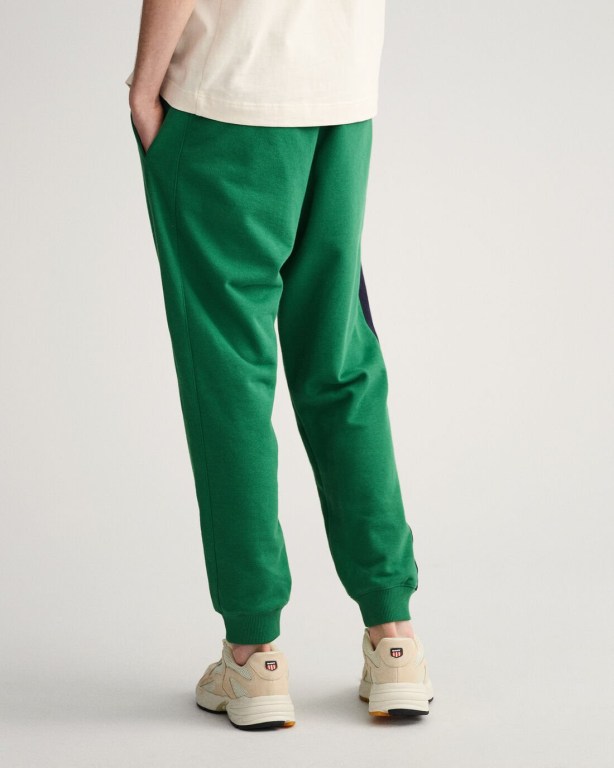 Gant Retro Logo Men's Sweatpants Green | Jz95tiEVCzN