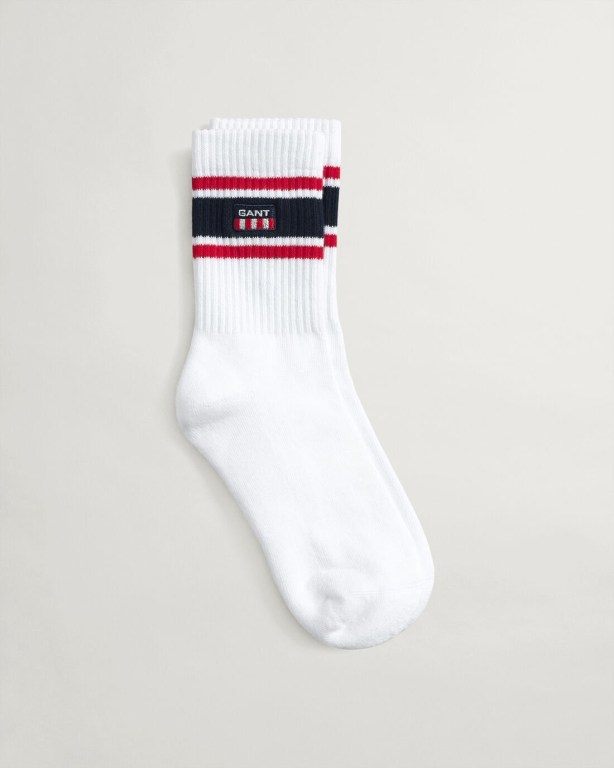 Gant Retro Shield Sport Women\'s Socks White | upqzlnMKa4X